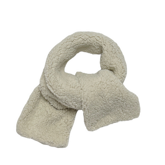 Sjaal teddy light beige