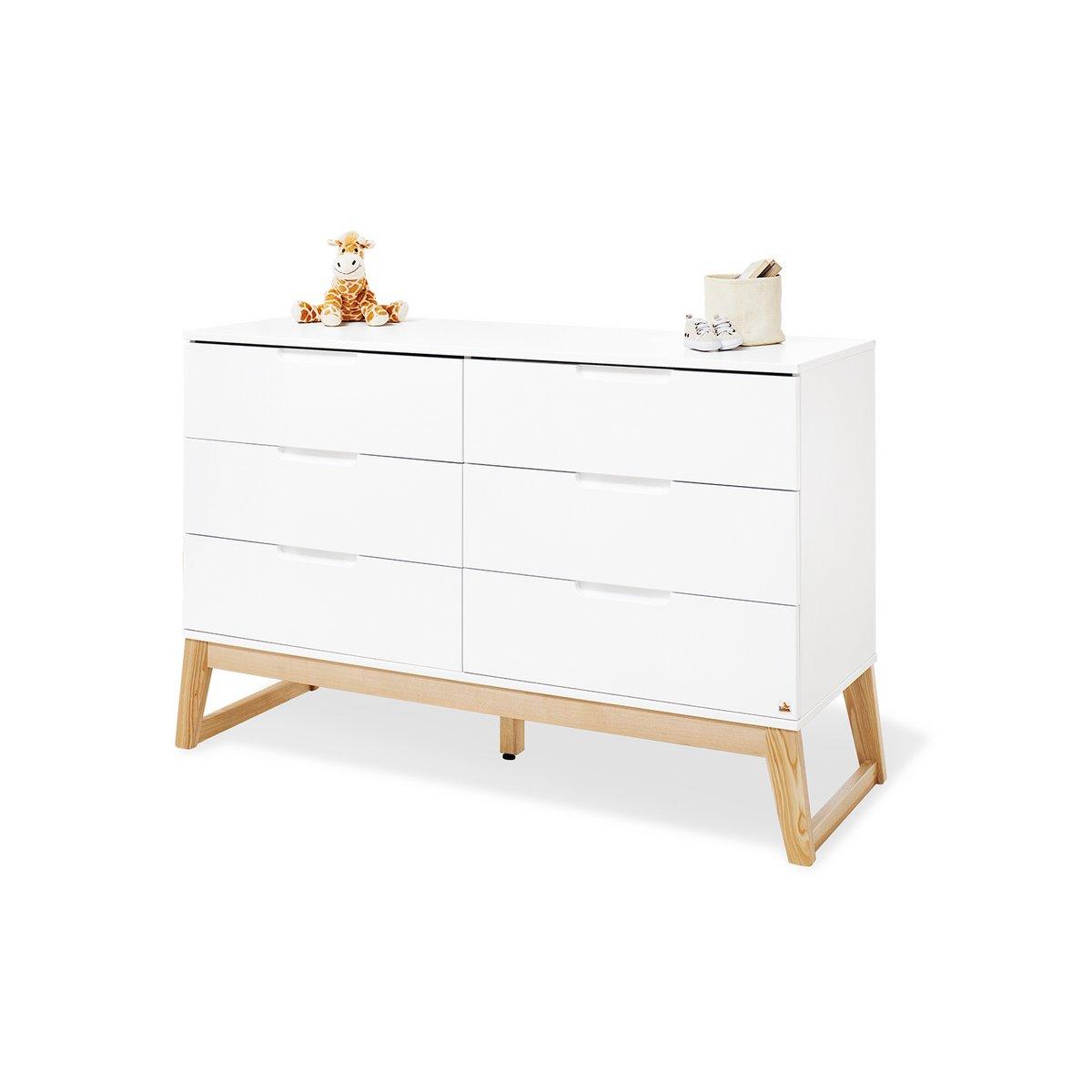 Babykamerset Bridge – ledikant, brede commode en wandplank - FamilyStuff