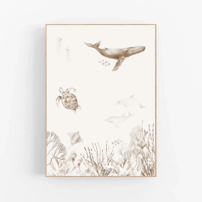 Set van 3 posters - Onderwaterwereld set #2 | Zeedieren - FamilyStuff