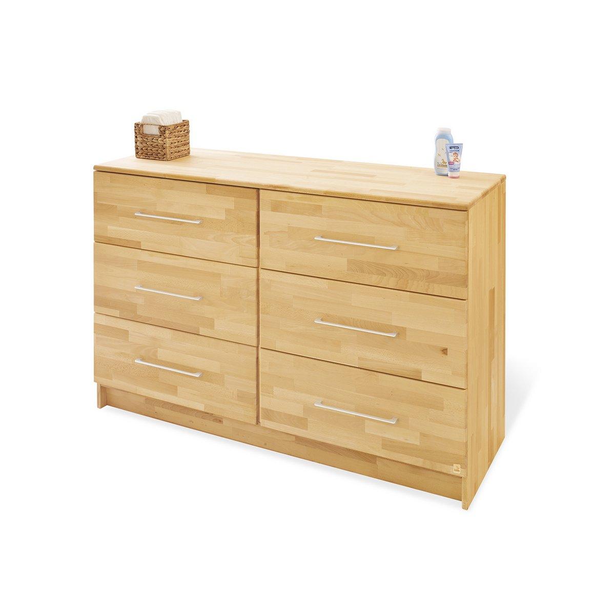 Babykamerset Natura – ledikant, brede commode en 2 - deurs kledingkast - FamilyStuff