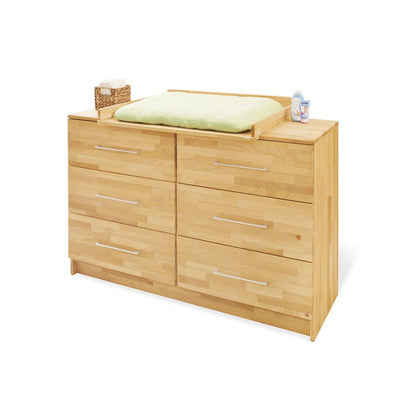 Babykamerset Natura – ledikant, brede commode en 2 - deurs kledingkast - FamilyStuff