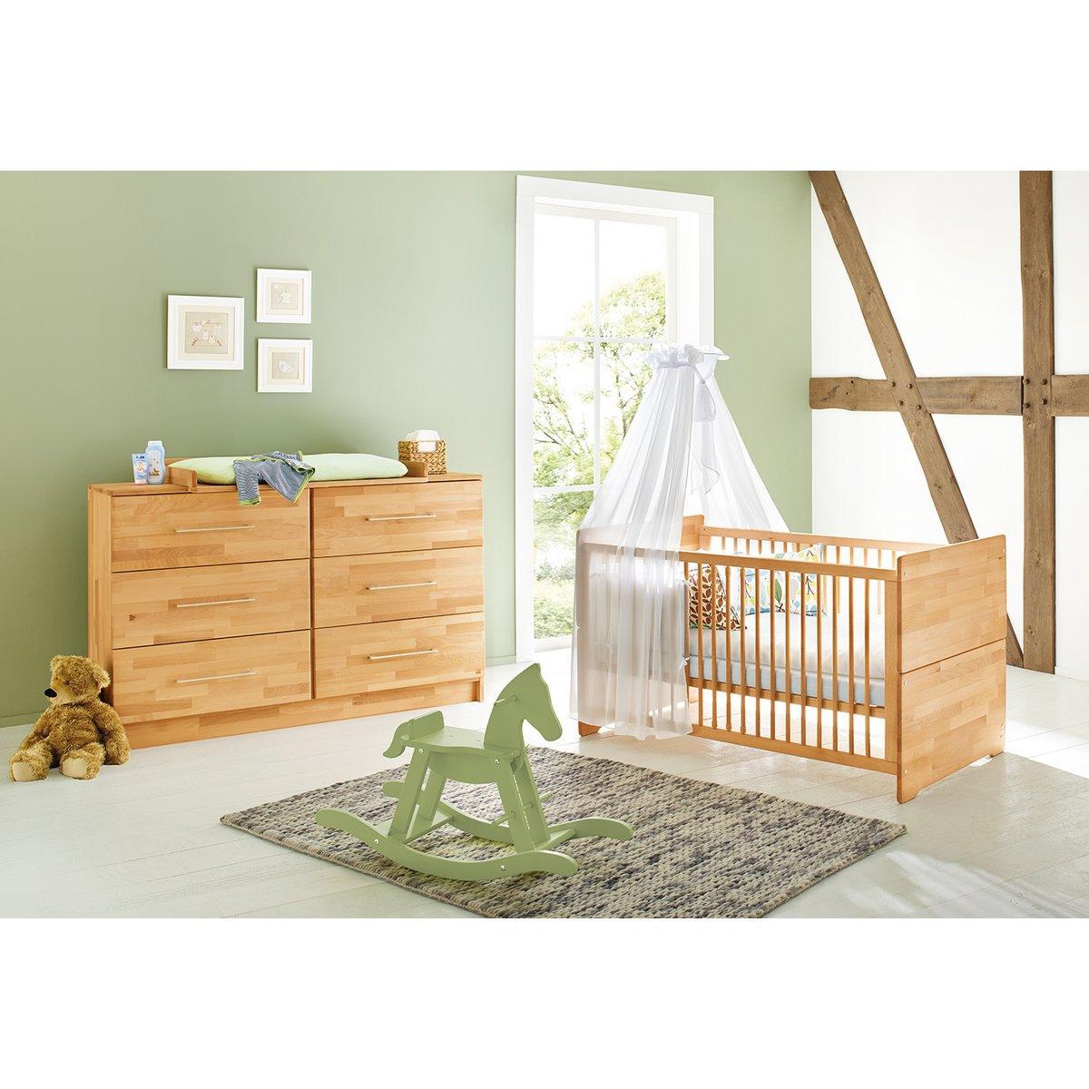 Babykamerset Natura – ledikant en brede commode - FamilyStuff