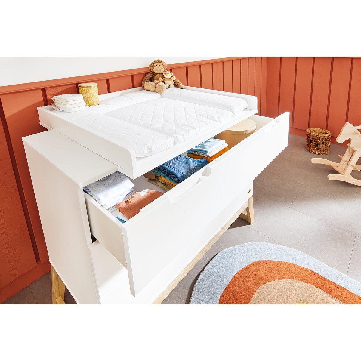 Babykamerset Bridge: ledikant, commode en 2-deurs kledingkast - FamilyStuff