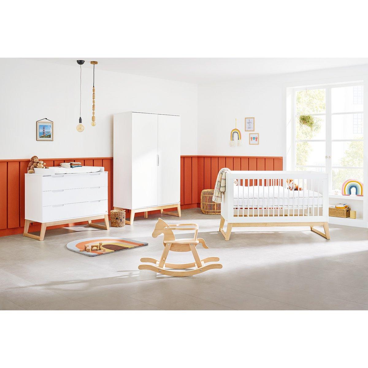 Babykamerset Bridge: ledikant, commode en 2-deurs kledingkast - FamilyStuff