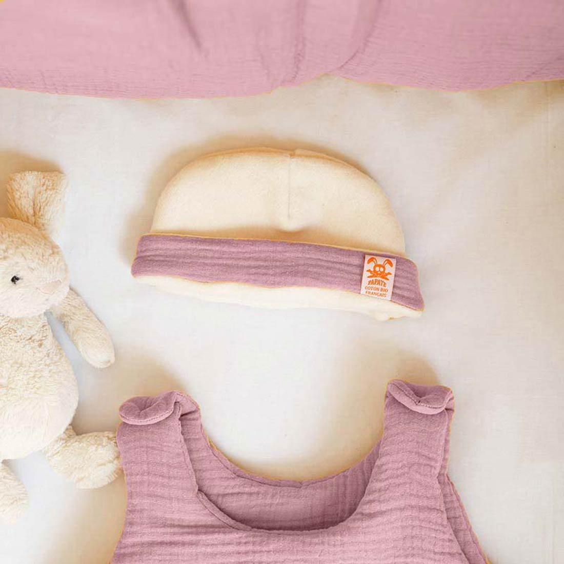 Babymutjse voor newborn - roze met wit - FamilyStuff